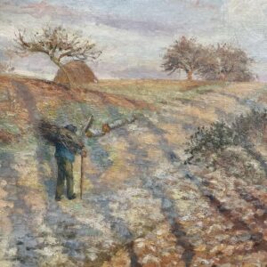 Détail du tableau de Camille Pissaro : Gelée blanche 1873