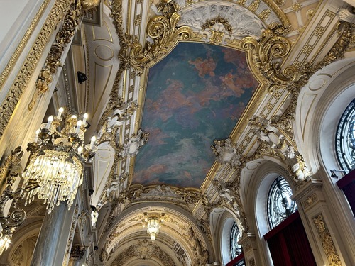 plafond peint opéra de Lille