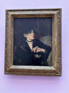 Tableau de Manet : portrait de Berthe Morisot à l'évzntail 1874