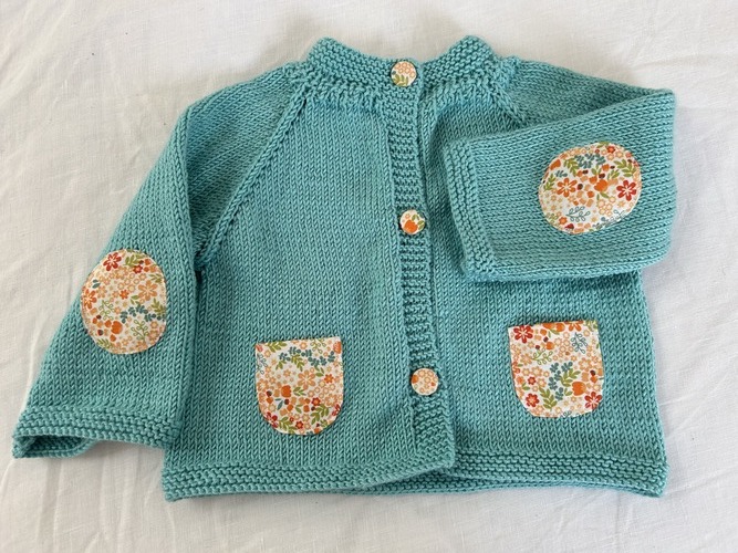 petit gilet top down fille