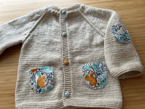 gilet raglan bébé