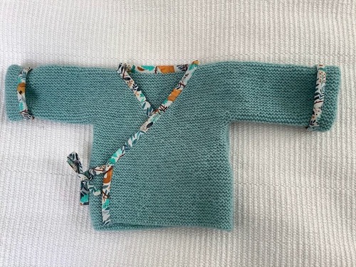 brassière tricot cache coeur