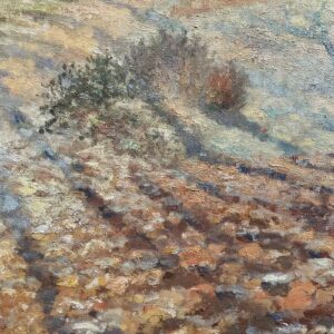 Détail du tableau de Camille Pissaro : Gelée blanche 1873