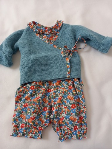 Ensemble bébé petite fille 6 mois couture et tricot