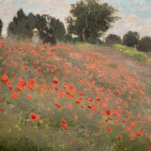 Détail du tableau Les coquelicots de Claude Monet