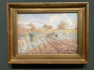 Tableau de Camille Pissaro : Gelée blanche 1873